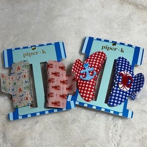 Piper K ocean life hair claw clips bundle